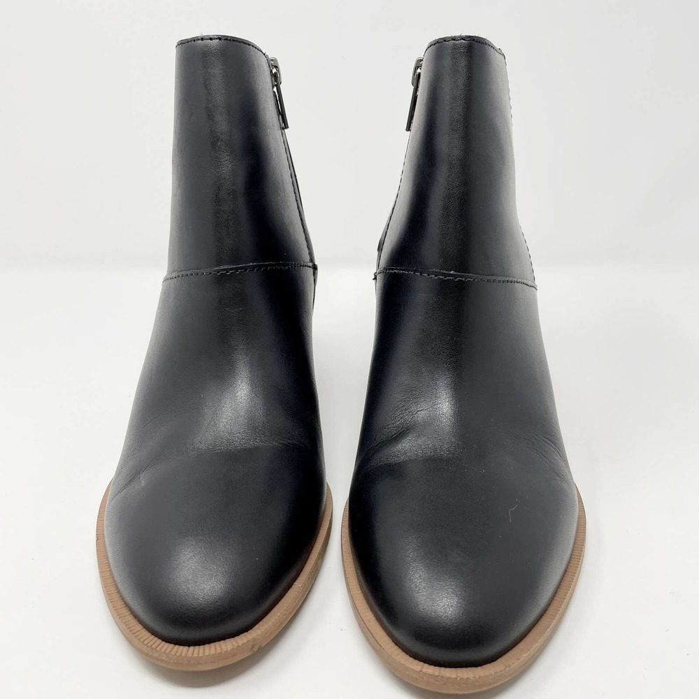 Madewell The Rosie Ankle Boot - Women's Black Leather Heeled Bootie, Size 8.5 - Picture 8 of 14